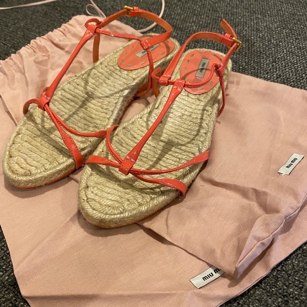 Authentic miu miu sandal
